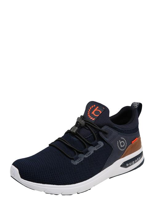 bugatti Sneaker low 'Numbis'  mørkeblå / brun / antracit / neonrød