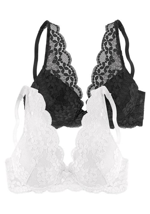 Se PETITE FLEUR BH  sort / hvid hos About You
