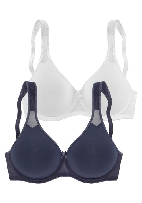 PETITE FLEUR BH  marin / hvid