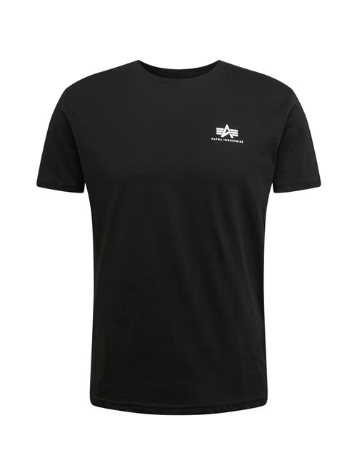 Se ALPHA INDUSTRIES Bluser & t-shirts  sort / hvid hos About You