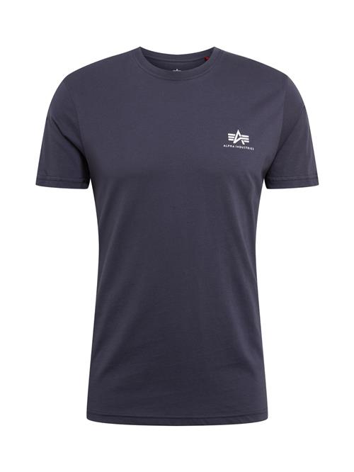 ALPHA INDUSTRIES Bluser & t-shirts 'Basic T Small Logo'  mørkeblå
