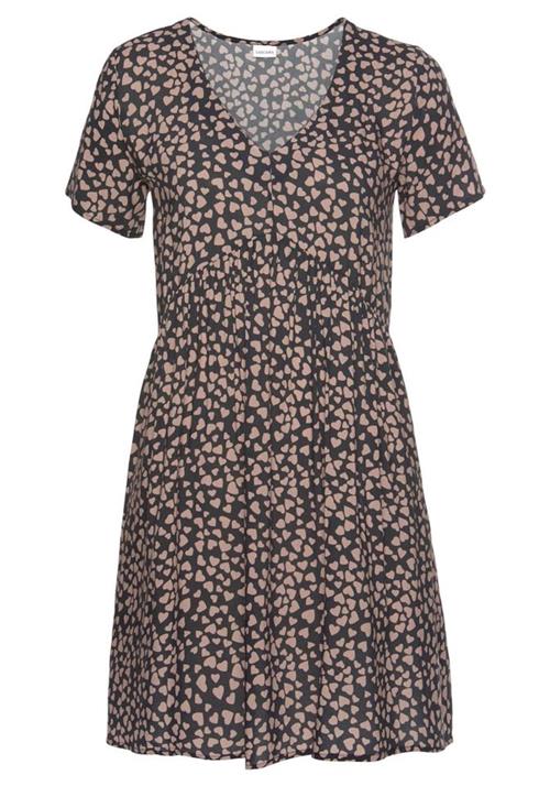 LASCANA Sommerkjole  beige / sort
