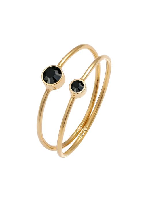 Se ELLI Ring  guld / sort hos About You