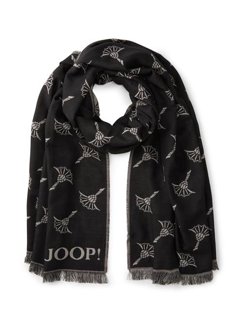 JOOP! Sjal 'Feris'  lysegrå / sort