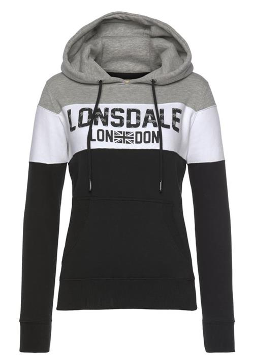 LONSDALE Sweatshirt 'Penbryn'  grå / sort / hvid