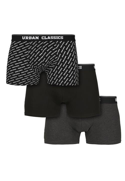 Urban Classics Boksershorts  mørkegrå / sort / hvid