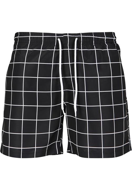 Urban Classics Badeshorts  sort / hvid