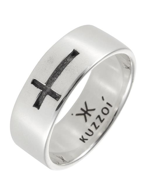 KUZZOI Ring 'Kreuz'  sort / sølv
