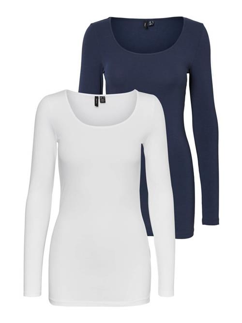 VERO MODA Shirts  mørkeblå / hvid