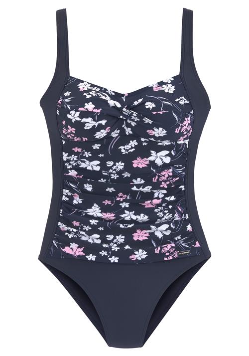 LASCANA Badedragt  navy / pink / hvid