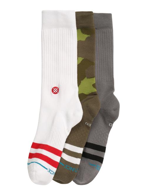 Stance Sportssokker 'The Og'  grå / oliven / lysegrøn / hvid