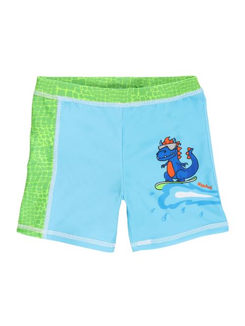 PLAYSHOES UV-beskyttelse 'Dino'  turkis / blandingsfarvet