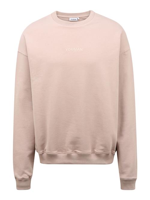 Everly Sweatshirt 'YOUMAN'  champagne