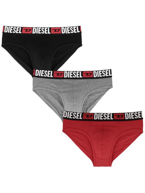 DIESEL Slip 'Andre'  grå / rød / sort / hvid