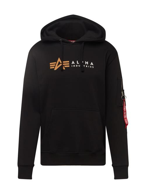 ALPHA INDUSTRIES Sweatshirt  orange / rød / sort / hvid