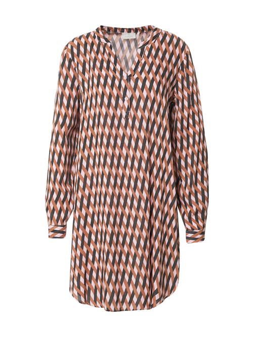 Se Kaffe Kjole 'KAmarana'  brun / pastelpink / sort ved About You
