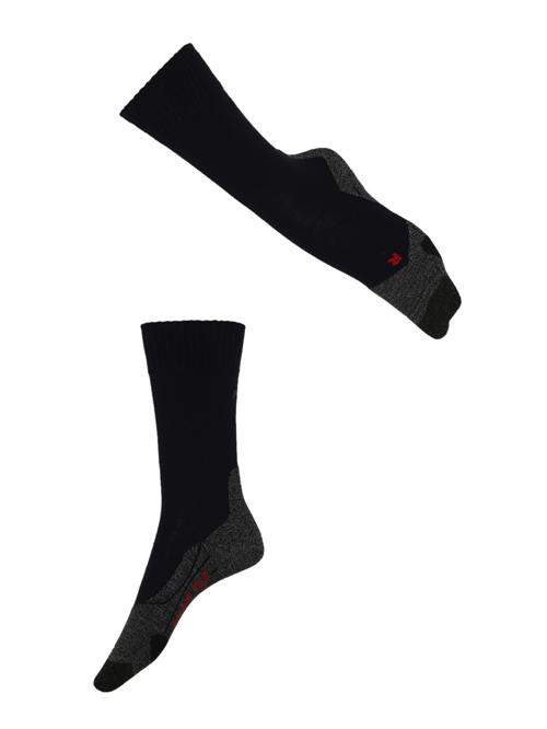 FALKE Sportssokker  koboltblåt / grå-meleret / rød