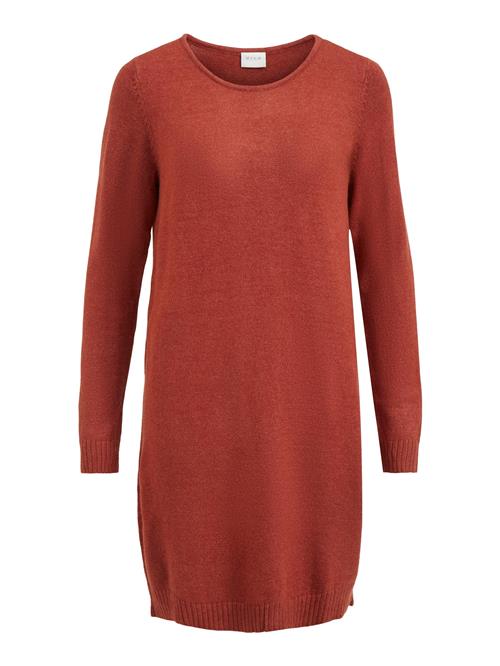 VILA Strikkjole 'Ril'  rustrød