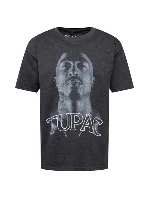 Mister Tee Bluser & t-shirts 'Tupac Up'  grå / mørkegrå / hvid