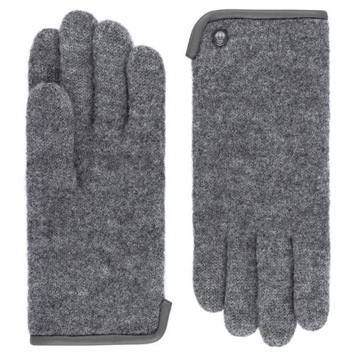 Roeckl Fingerhandsker 'FELTED WOOL'  grå / basalgrå / sølvgrå / røggrå / lysegrå / grå-meleret