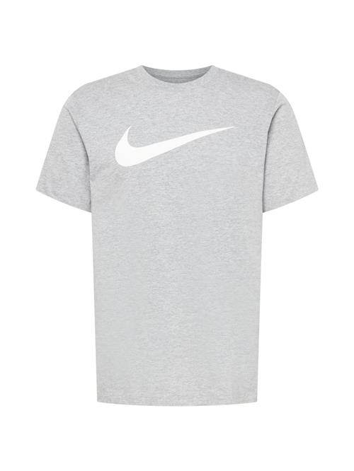 Nike Sportswear Bluser & t-shirts 'Swoosh'  grå-meleret / hvid