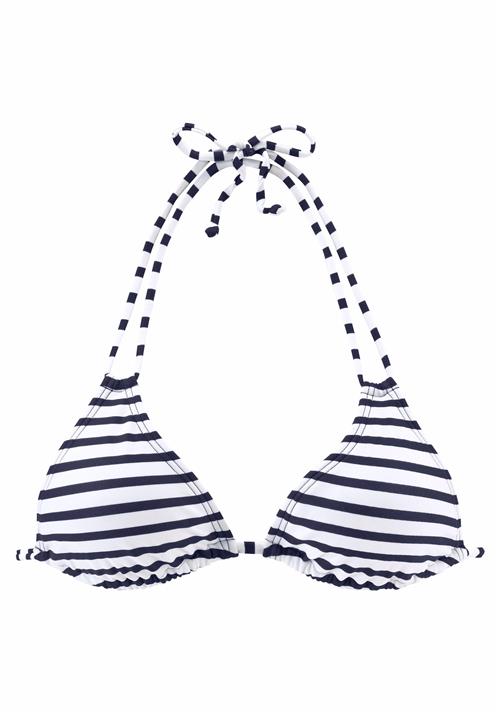 VENICE BEACH Bikinioverdel  navy / hvid