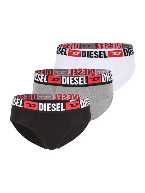 DIESEL Slip 'Andre'  grå-meleret / lys rød / sort / hvid