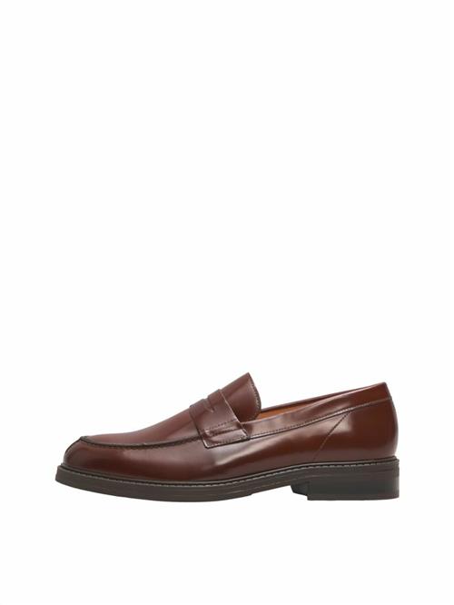 SELECTED Slipper  brun