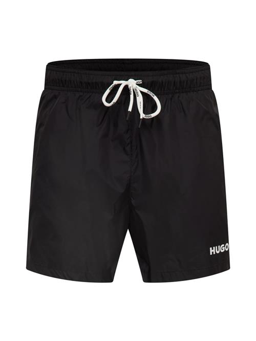 HUGO Badeshorts &#39;Haiti&#39;  sort / hvid