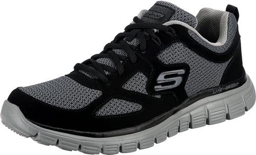 SKECHERS Sneaker low 'Burns Agoura'  grå-meleret / sort