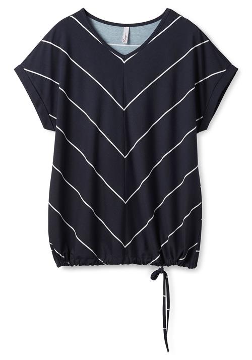 SHEEGO Shirts  mørkeblå / hvid