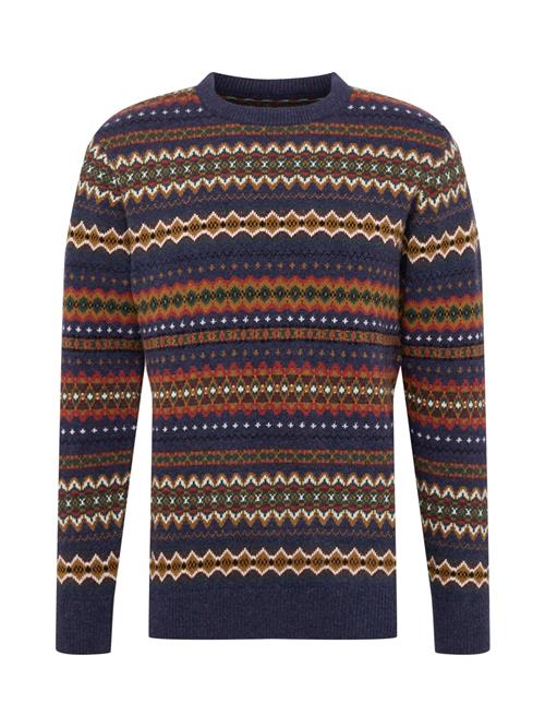 Barbour Pullover 'Barbour'  blå / karamel / lysebrun