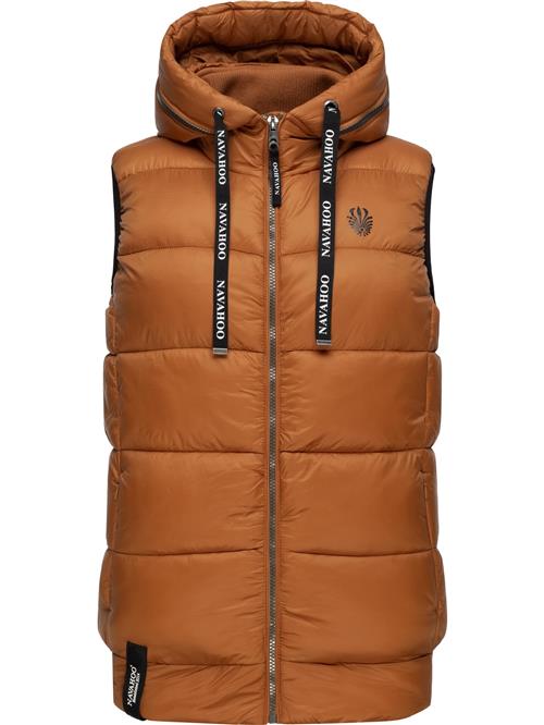 NAVAHOO Vest 'Kassidy'  karamel / sort / hvid