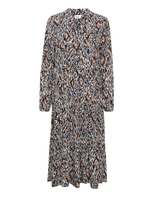 SAINT TROPEZ Blusekjole 'Eda'  creme / lyseblå / mørkeblå / karamel