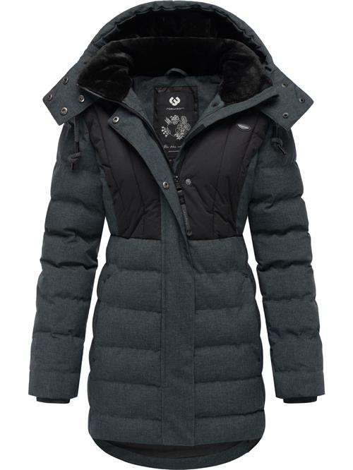 Ragwear Vinterparka 'Ashanta'  mørkegrå / sort