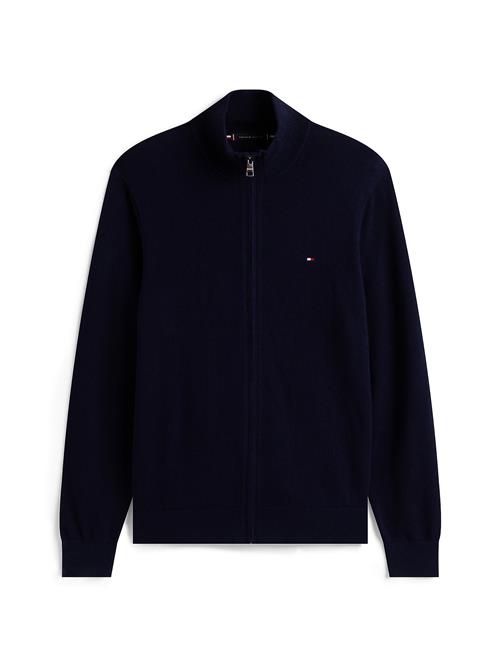 TOMMY HILFIGER Cardigan  natblå / brandrød / hvid