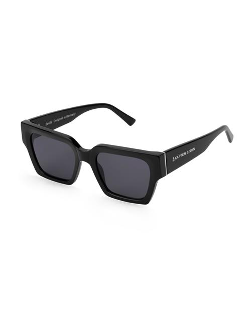 Kapten & Son Solbriller 'Seville All Black'  sort / sølv