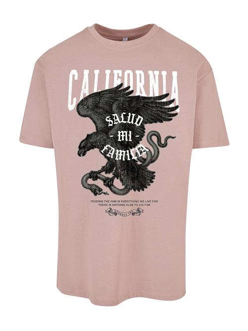 MT Upscale Bluser & t-shirts 'La Familia'  gammelrosa / sort / hvid