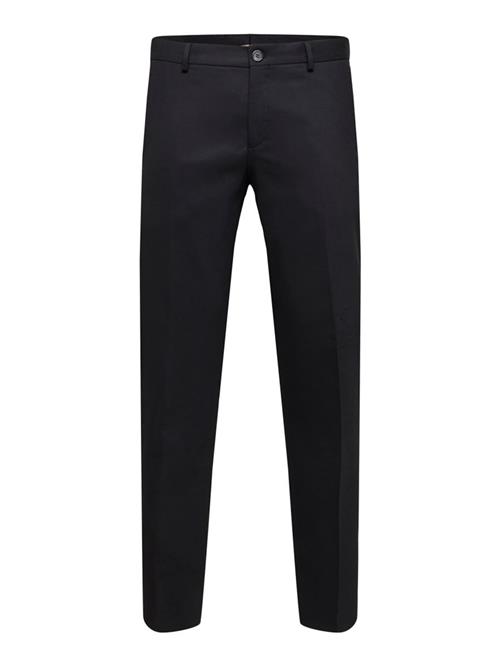 SELECTED Bukser med fals 'SLHNeli'  sort-meleret