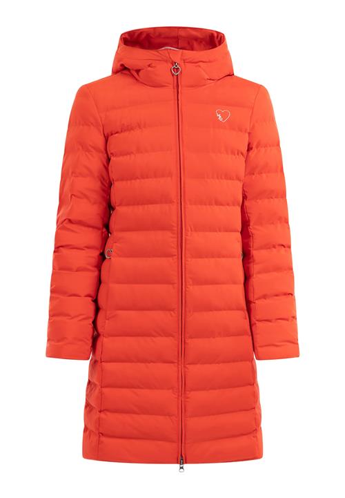 MYMO Vinterfrakke  neonorange / hvid