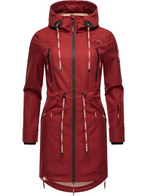 MARIKOO Overgangsparka  mørkerød / sort / hvid