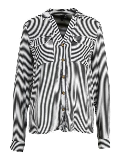 Vero Moda Tall Bluse 'Bumpy'  sort / hvid