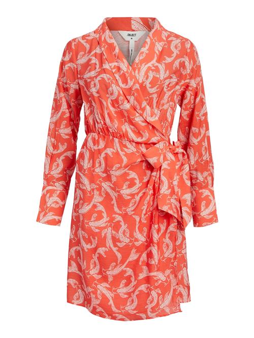 OBJECT Kjole 'Rio'  koral / hvid