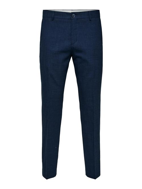 SELECTED Bukser med fals 'Oasis'  navy