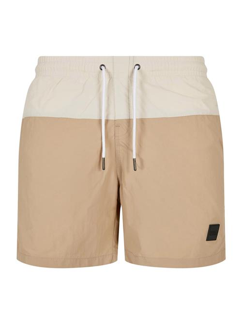Urban Classics Badeshorts  beige / m&#248;rkebeige
