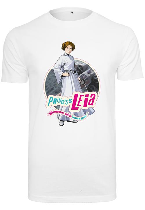 Merchcode Bluser & t-shirts 'Star Wars Leia'  blandingsfarvet / hvid