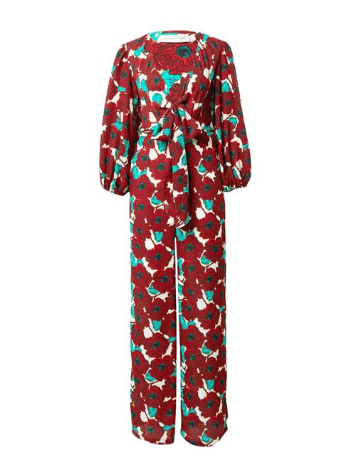 Traffic People Jumpsuit 'Betsy'  jade / rød / bordeaux / æggeskal
