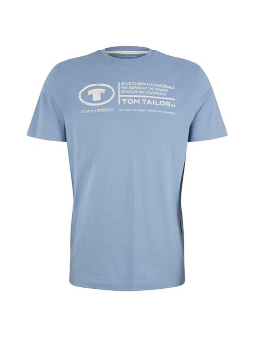 TOM TAILOR Bluser & t-shirts  himmelblå / hvid