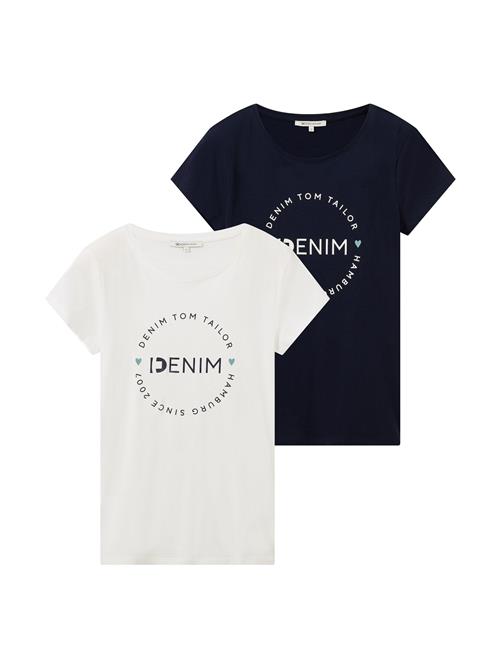 TOM TAILOR DENIM Shirts  navy / opal / fersken / offwhite