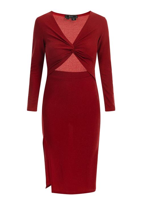 faina Coctailkjole  mørkerød